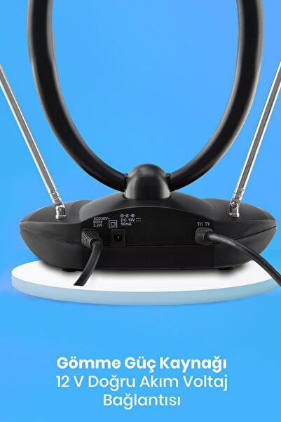 Vivanco 31760-tvf 09b Anlg Ve Dijital Oda Içi Tv Ve Rad. Anten