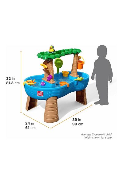 Step 2 Step2 Tropical Rainforest Water Table, Indoor and Outdoor, Sensory Playset and Activity Toy