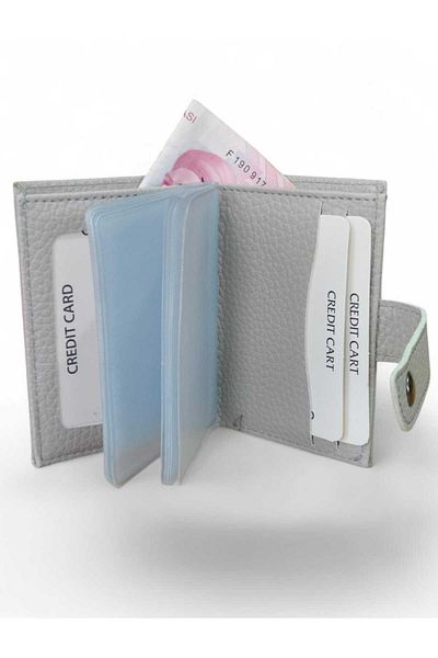 LEXA Unisex Card Holder Wallet with Plenty of Cards and Transparent Interior