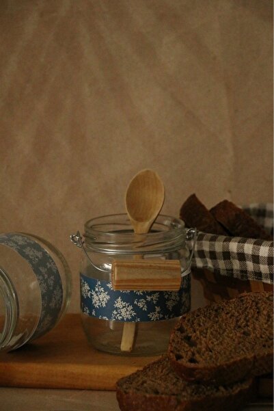 Hoyatap 2 Adet Çelik Askılı Dekoratif Vintage Cam Kavanoz & Cam Mumluk