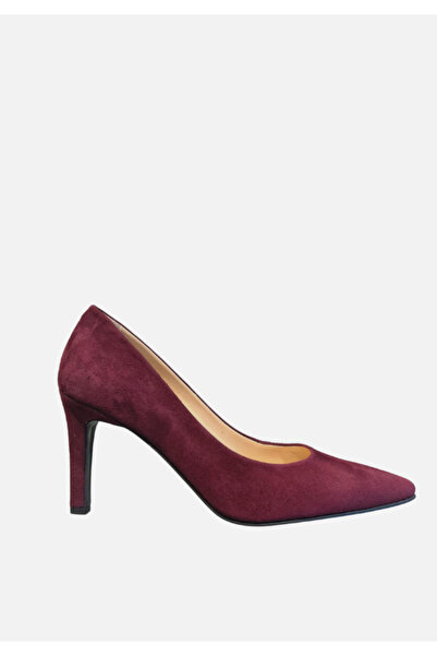 Hakiki Süet Deri 8.5 cm Kadın Stiletto