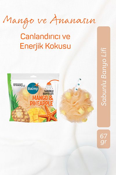 Balmy Mango & Pineapple Soap Bath Loofah