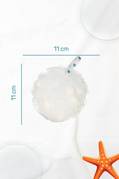 Balmy ليفة حمام بالصابون الأبيض