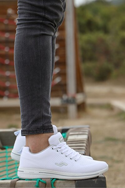 Jump Мъжки ежедневни спортни обувки White Comfort Sole B2 24938RSWHITE