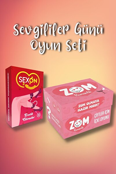 Metranya Zom Romantik Içki Oyunu Ve Çiftlere Özel Oyun Ikili Set, 200 Lü Sevg...