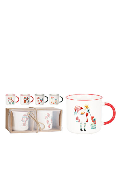 BOYNER EVDE Porselen Kupa XMS Desenli Kutulu 2li 2 Ass.