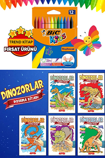 GÖNÜL YAYINCILIK Okul Öncesi Etkinlik Dinazorlar Boyama Seti (4-6 YAŞ)