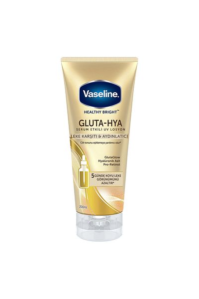 Vaseline سيروم جلوتا هاي 200 مل - لوشن للجسم بالأشعة فوق البنفسجية، مضاد للعيوب ومفتح