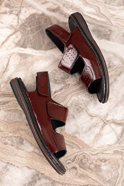 Gondol Hakiki Deri Anatomik Taban Hac Umre Erkek Sandalet Kml.1222