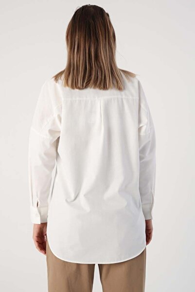 ALLDAY Ecru-Oversize Basic Shirt