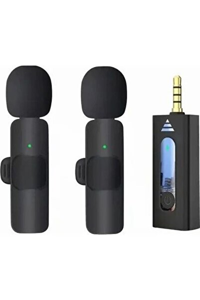 Daytona K35-2 Kablosuz 2'li aux yaka mikrofonu, android