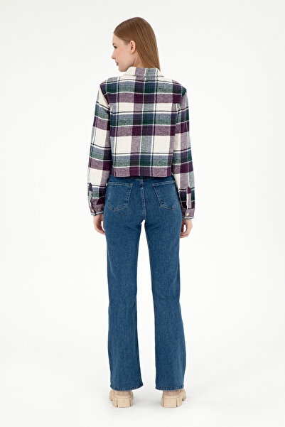 U.S. Polo Assn. Kadın Mavi Slim Flare Fit Jean Pantolon 50295426-DN0022