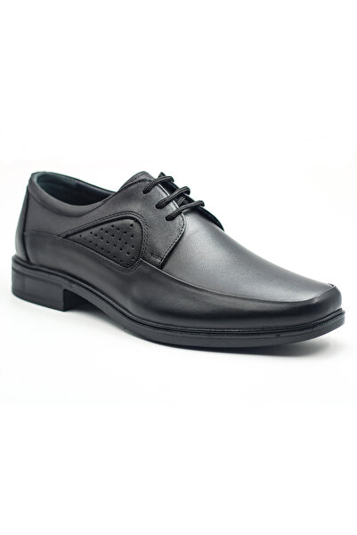 Langley Genuine Leather Black Casual Dad, Officer Shoes