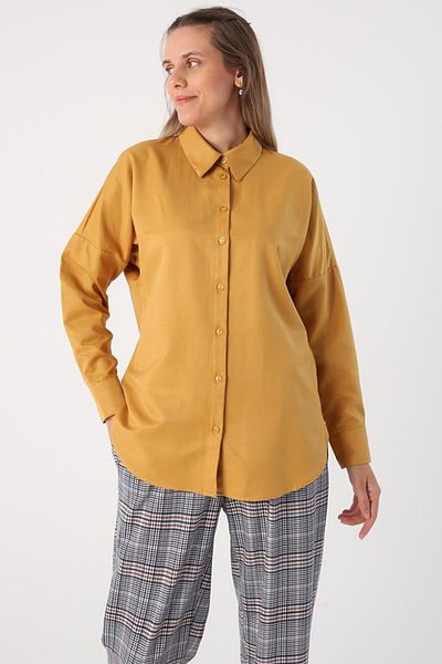 ALLDAY Soft Yellow-Oversize Basic Shirt