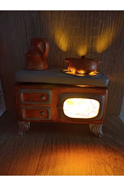 Pelajik Tealight Led Mum + Kuzine Soba Mumluk , Dekoratif Obje, Gece Lambası, Hediyelik,Buhurdanlık