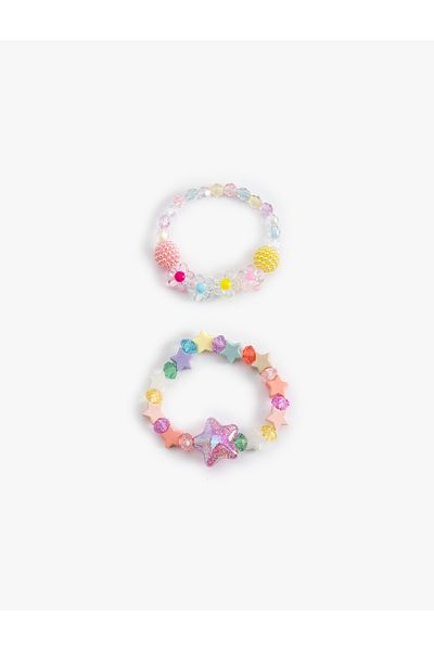 Koton Colorful Beaded Bracelet Set of 2