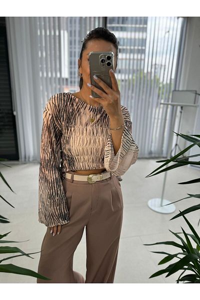 caddstore Mc 3013 Copper Palazzo Trousers