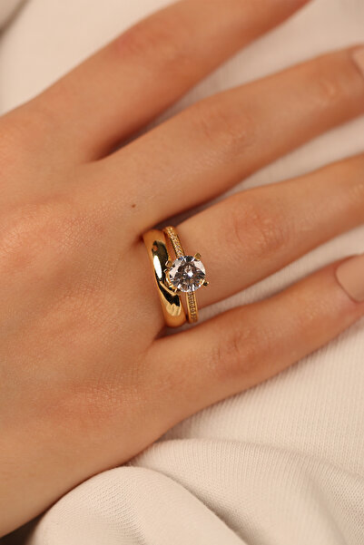 Çgk Çiğdem Gürel Kuyumculuk Tektaş Alyans Altın Yüzük