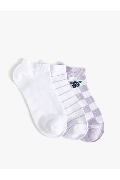 Koton Set 3 Ciorapi Ciorapi Fructe Multicolore