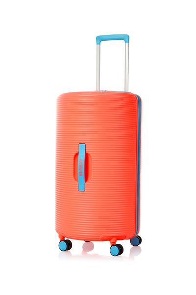 American Tourister روليو سبينر صلب متوسط 75 سم، أزرق مرجاني