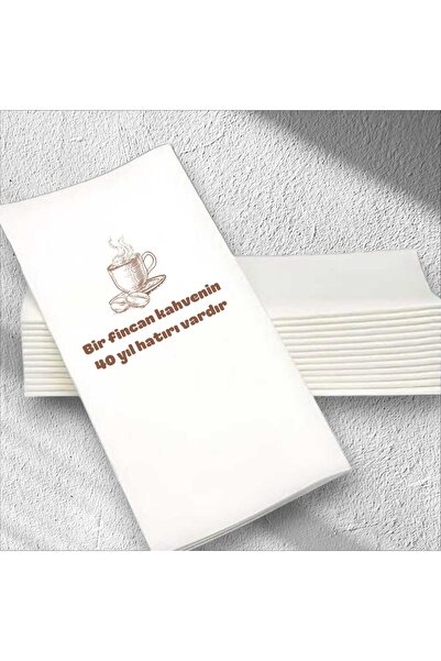 KITE TASARIM Kişiye Özel Baskılı Söz Düğün Nişan Peçetesi Doğum Günü Sunum Pe...