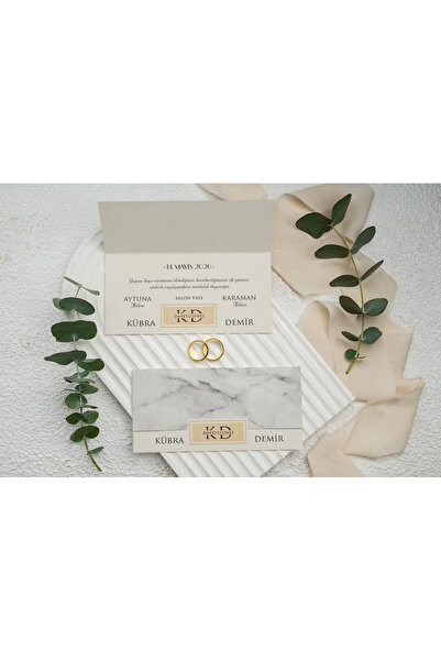 abcofis Düğün Davetiyesi Ekonom Erdem Davetiye 9244 Baskı Dahil