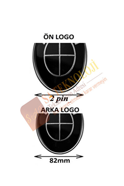 SATECHNOLOGY Bmw F10 Kasa Ön Kaput Ve Bagaj Logosu Fullsiyah 2li(F10,F07,F11,...