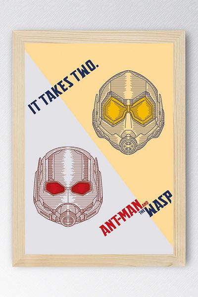 Saturn Ant Man and The Wasp Framed Art - Marvel Ant Man Poster Art Print