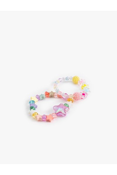 Koton Colorful Beaded Bracelet Set of 2