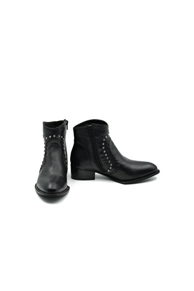 SAST HAKİKİ DERİ SİYAH  BOT