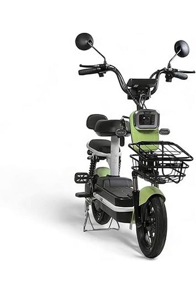 ALBADER Electric Scooter V6+, Double Seats With Manual Pedals, Electric Kick Scooter 48V Battery