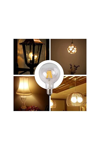 Cata 9watt Rustik Led Ampul G95 Filament / E27 Duy