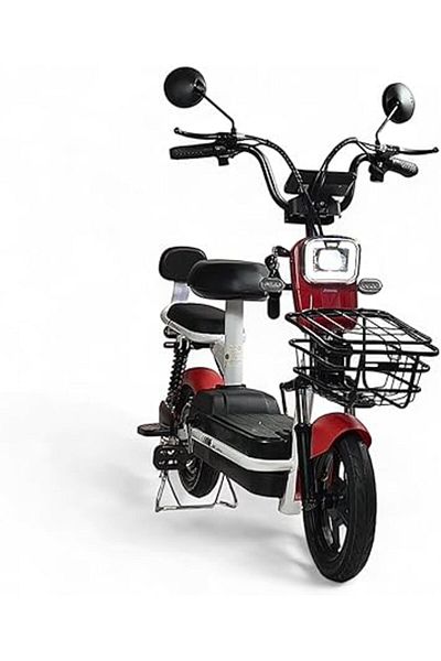 ALBADER Electric Scooter V6+, Double Seats With Manual Pedals, Electric Kick Scooter 48V Battery