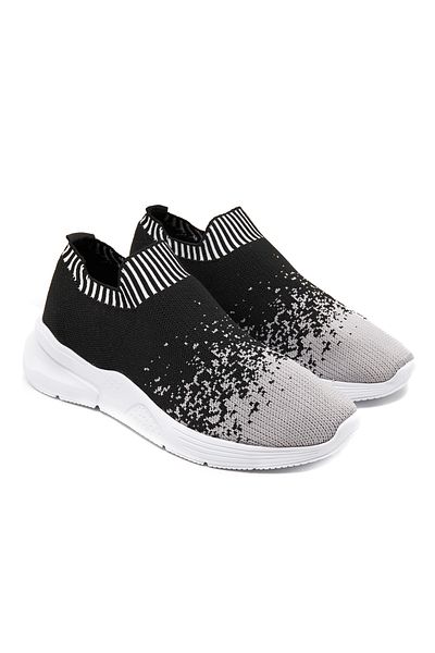 Desa Tricotaje negre de damă pantofi sport