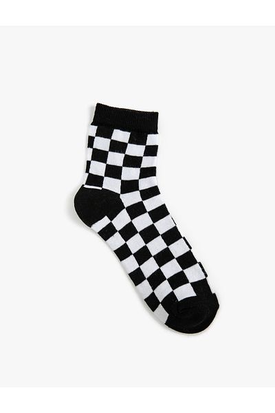 Koton Checkerboard Patterned Socks