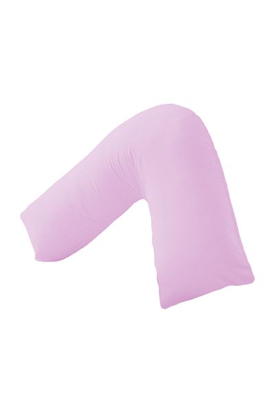 Generic L Shape Comfortable Pregnancy & Maternity Pillow By Mother Comfort - Pink