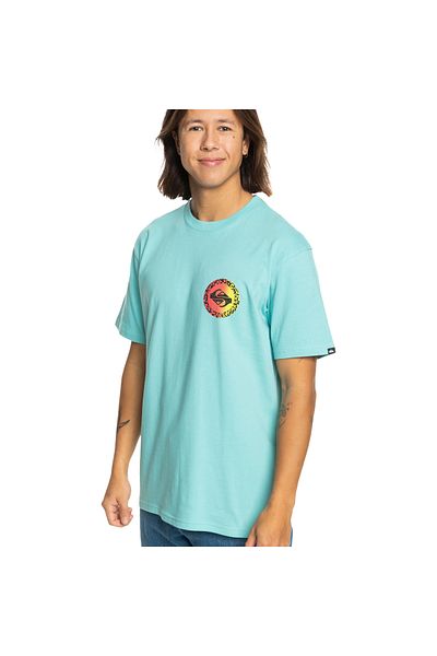 Quiksilver Long Fade Ss Erkek Mavi Günlük Stil T-shirt Eqyzt07670-18614