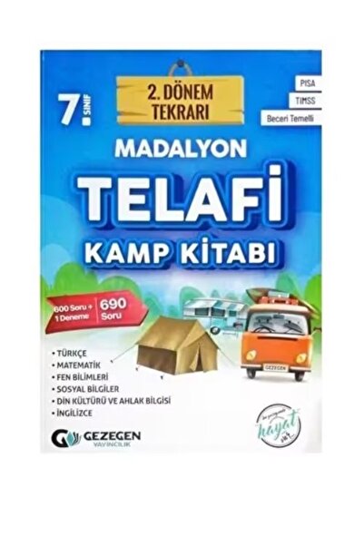 Gezegen Yayıncılık 7. Sınıf 2. Dönem Madalyon Tekrarı Kamp Kitabı Gezegen Yay...
