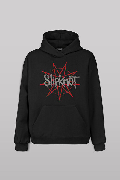 Kendim Seçtim Slipknot Red Star Unisex Sa kapuljačom Hoodie - Rock Metal Muzi...