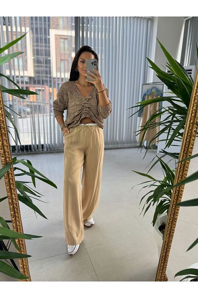caddstore Sg Crepe Stone Trousers