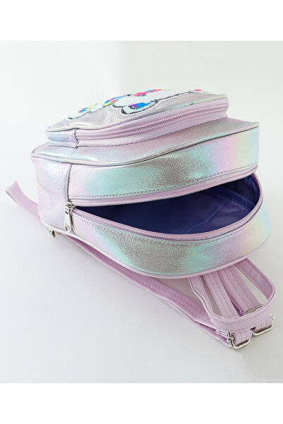 Fab N Funky Stylish Panda Backpack for Kids 5+, Purple 9 Inch with Spacious Compartment & Durable Design