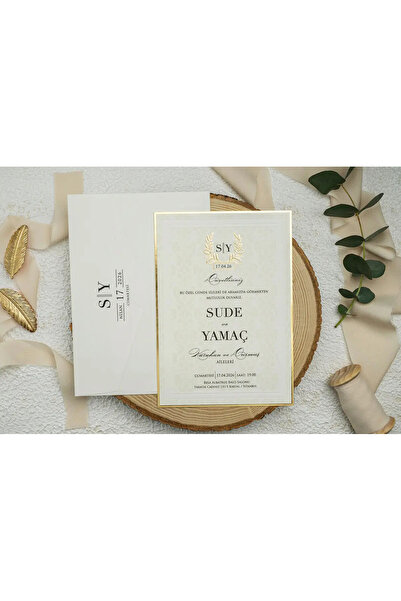 abcofis Düğün Davetiyesi Ekonom Erdem Davetiye 9264 Baskı Dahil
