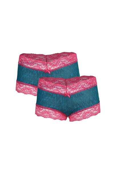 Akbeniz Turquoise Women's Boxers - Βαμβακερά, 2 Πακέτο 40268