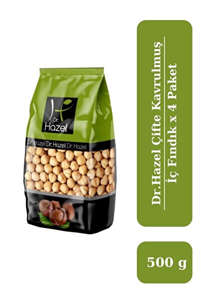 Dr.Hazel Drhazel Çifte Kavrulmuş Pikola Fındık 500 g x 4 Paket