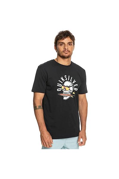 Quiksilver Men's T-Shirt Qs Rockin Skull Black