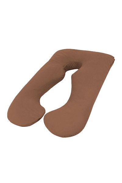 Generic وسادة مريحة على شكل حرف U للحمل والأمومة من Mother Comfort، لون بني شوكولاتة