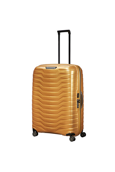 Samsonite Proxis - Spinner Sarı 4 Tekerlekli Ekstra Büyük Boy Valiz 81 Cm
