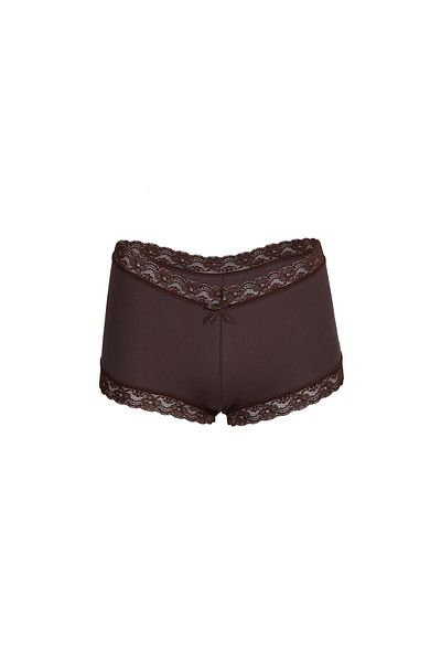 Akbeniz Γυναικείο Βαμβακερό Σετ Boxer 2 τεμαχίων Coffee Color - 40265