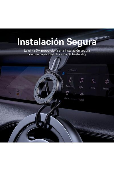 Baseus C02 Go Series Magnetic Car Phone Mount Cluster Black