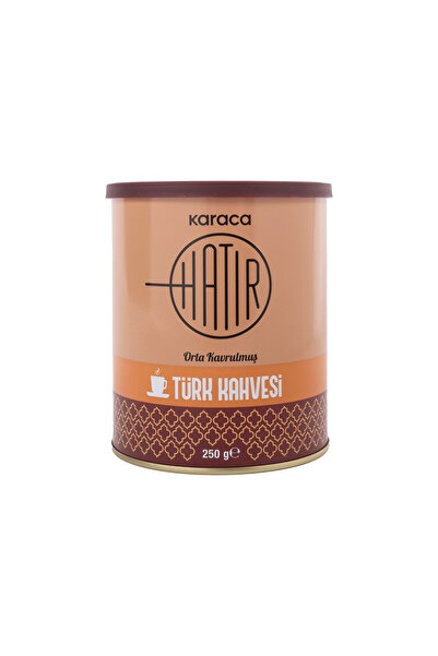 Karaca Hatır Orta Kavrulmuş Türk Kahvesi Teneke Kutu 250 gr